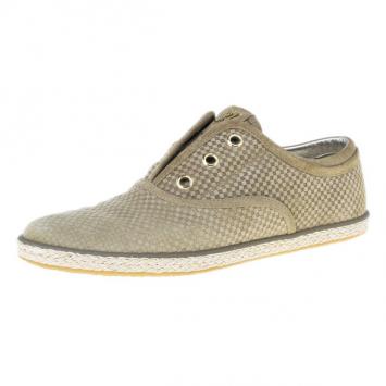 Louis Vuitton Green Suede Petit Damier Espadrilles Sneakers Size 39.5