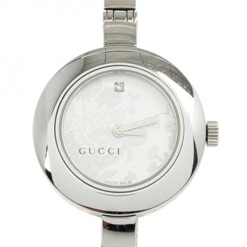 Gucci Flower SS Flower Silver Womens Wristwatch 26 MM