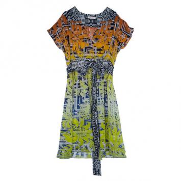 Matthew Williamson Ambroise Printed Silk-georgette Dress L