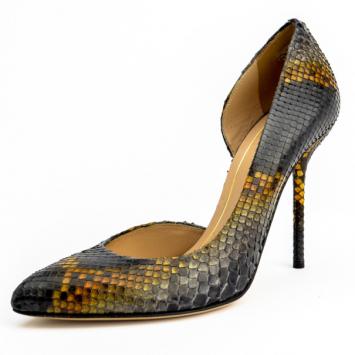 Gucci Noah Python D'orsay Pumps Size 36.5