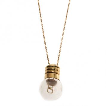 Tiffany & Co. Vintage Peretti Crystal Light Bulb Parfum Holder Pendant Necklace