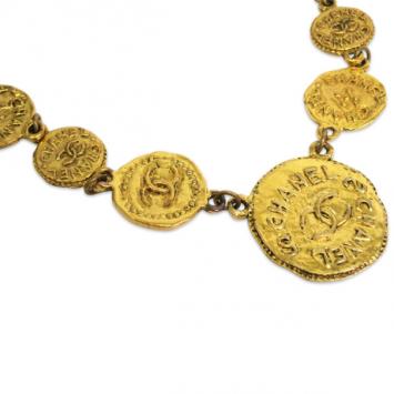 Chanel Gold Plated Vintage Necklace