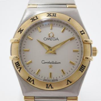 Omega Constellation 18 K Yellow Gold Steel Womens Wristwatch 24 MM
