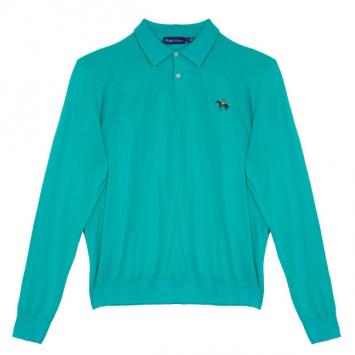 Pre Owned Ralph Lauren Green Long Sleeve Pony Pullover XXL
