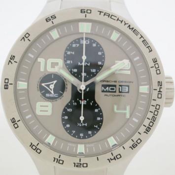 Pre Owned Porsche Design P6340 Flat Six SS Tachymeter Mens Wristwatch 44 MM