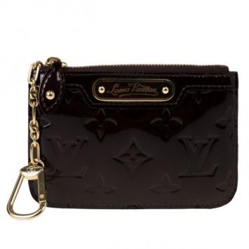 Louis Vuitton Amarante Monogram Vernis Key Pouch