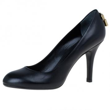 Louis Vuitton Black Leather Oh Really! Pumps Size 37.5