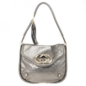 Gucci Metallic Guccissima Bridget Hobo