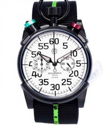 Pre Owned CT Scuderia White Stainless Steel CS20103 Mens Wristwatch 46MM