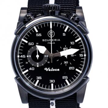 Pre Owned CT Scuderia Black Stainless Steel CS10112 Men's Wristwatch 46MM