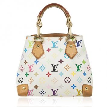 Louis Vuitton White Monogram Multicolor Audra Bag