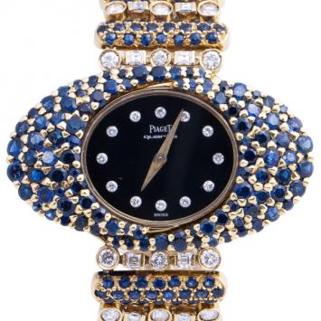 Piaget Black 18K Yellow Gold High Jewellery Women's Wristwatch 42MM