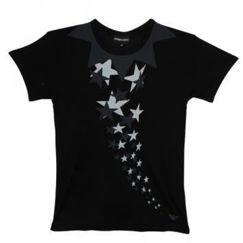 Emporio Armani Black Cotton Tshirt M