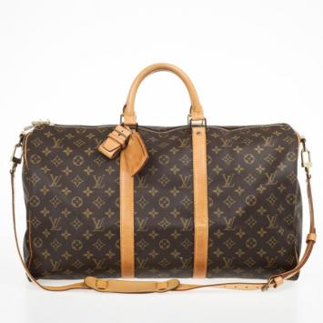 Pre Owned Louis Vuitton Monogram Keepall Bandouliere 50