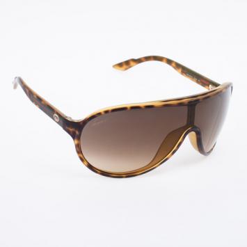 Gucci Tortoise Frame GG3514 Unisex Shield Sunglasses