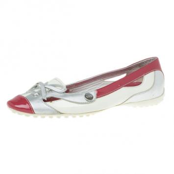 Tod's Two Tone Lace Up Ballet Flats Size 37.5