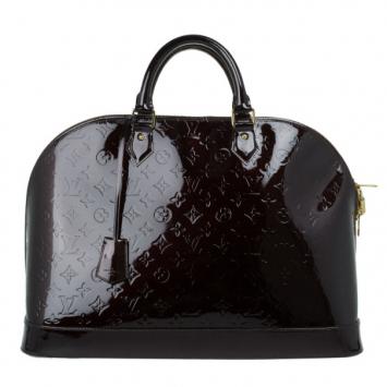 Louis Vuitton Amarante Monogram Verni Alma GM