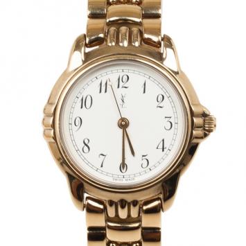 Yves Saint Laurent Gold Plated SS Womens Wristwatch 30 MM