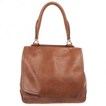 Givenchy Brown Leather Top Handle Flap Bag