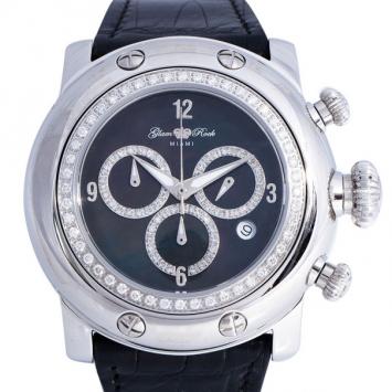 Glam Rock Black Stainless Steel Miami GR11148D Women's Wristwatch 46MM