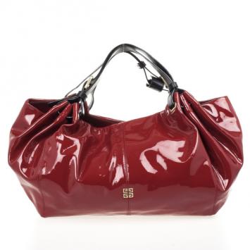 Givenchy Red Large Patent Hobo