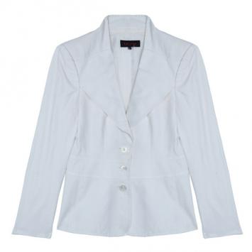 Escada White Blazer S