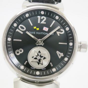 Louis Vuitton Tambour Lovely Cup SS Diamond Womens Wristwatch 28 MM