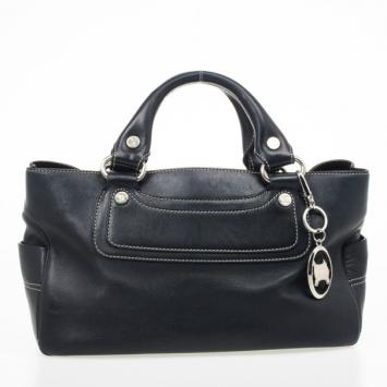 Celine Black Leather Boogie Classic Tote