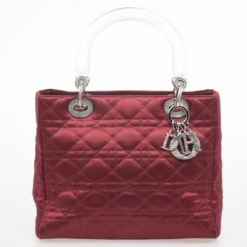 Christian Dior Red Satin Lady Dior