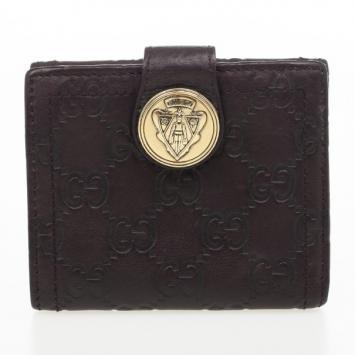 Gucci Brown Guccissima Leather Compact Wallet