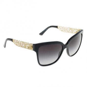Dolce and Gabbana Black Filigree Sunglasses