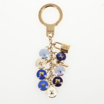 Pre Owned Louis Vuitton Blue Pastilles Keyring