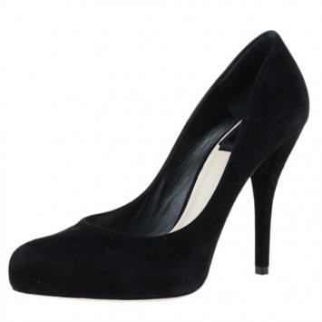 Dior Black Suede Miss Dior Pumps Size 36