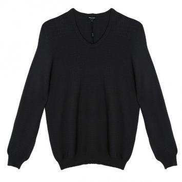 Pre Owned Giorgio Armani Men's Grey Sweater XXL