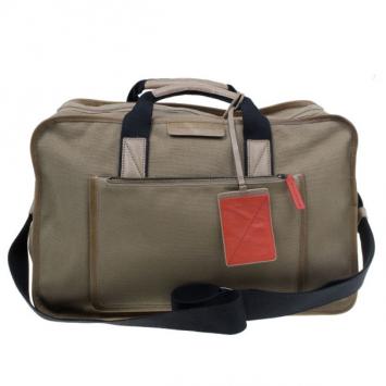 Pre Owned Marc by Marc Jacobs Khaki Canvas Duffle Bag