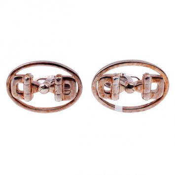 Pre Owned Gucci Silver Western Cufflinks