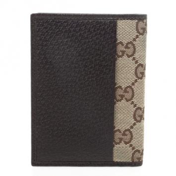Gucci Monogram Canvas and Leather Wallet