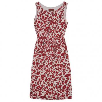 CH Carolina Herrera Red/White Floral Dress M