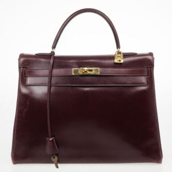 Hermes Dark Red 1981 Vintage Kelly Bag 