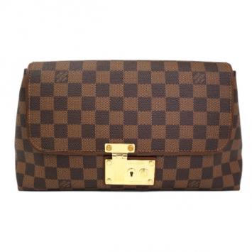 Louis Vuitton Damier Ebene Pochette Ascot Clutch
