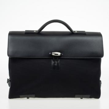 Pre Owned Montblanc Nightflight Double Gusset with Toggle Closure Briefcase