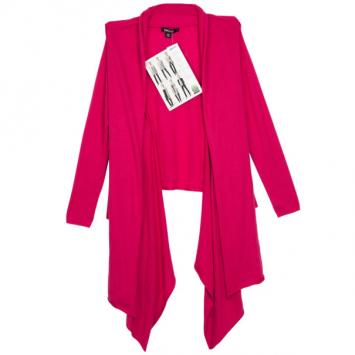 DKNY Fuschia Cozy Strech Wrap Cardigan S