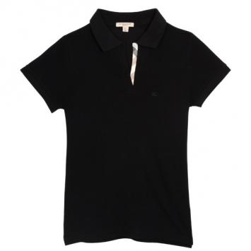 Burberry Women Check Placket Polo T-Shirt M