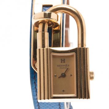 Hermes Blue Stainless Steel Kelly Women’s Wristwatch 20MM