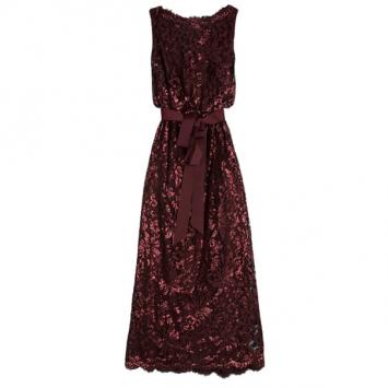 Tadashi Shoji Lace Sequin Gown L