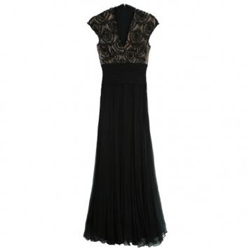 Tadashi Shoji Black Gown L