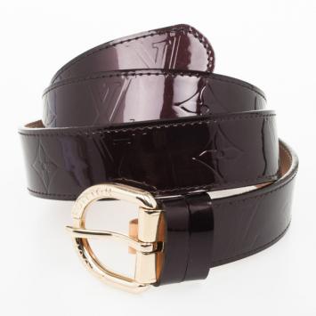 Louis Vuitton Amarante Monogram Vernis Belt
