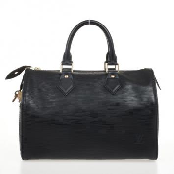 Louis Vuitton Black Epi Speedy 30