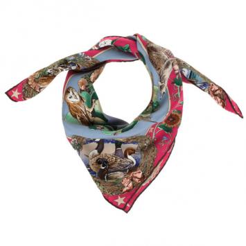 Hermes Faune Et Flore Du Texas Silk Square Scarf