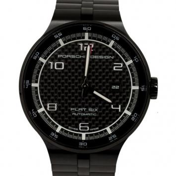 Pre Owned Porsche Design Stainless Steel P6350 Flat Six Mens Wristwatch 44MM